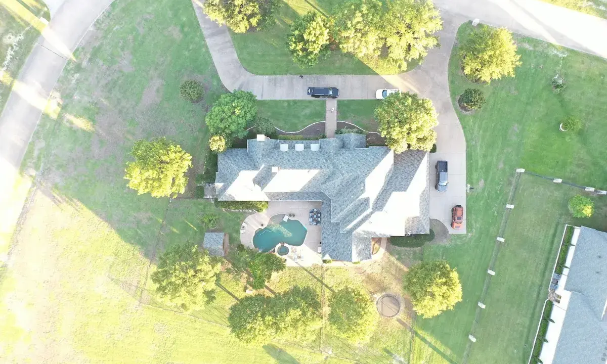 New shingle roof installation on a home in Tucson Mountains